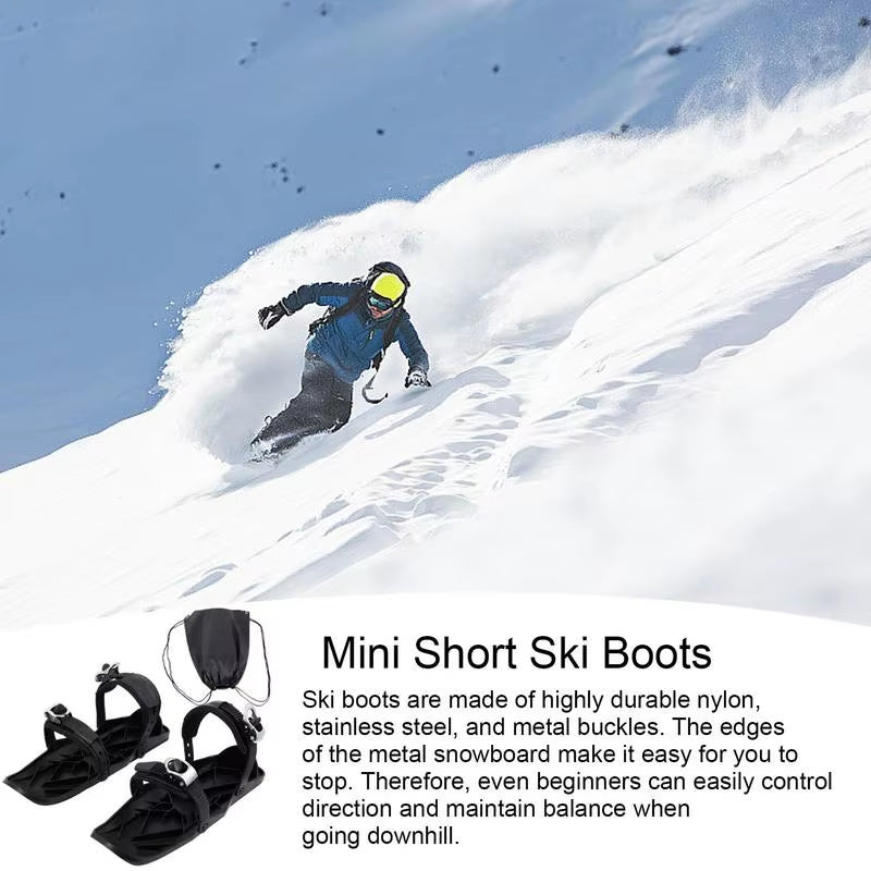 Mini Ski Patines de Esquí Cortos para Nieve